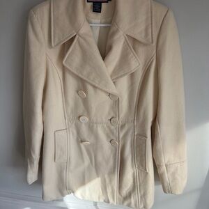 Vineyard Vines Women's Ivory Pea Coat